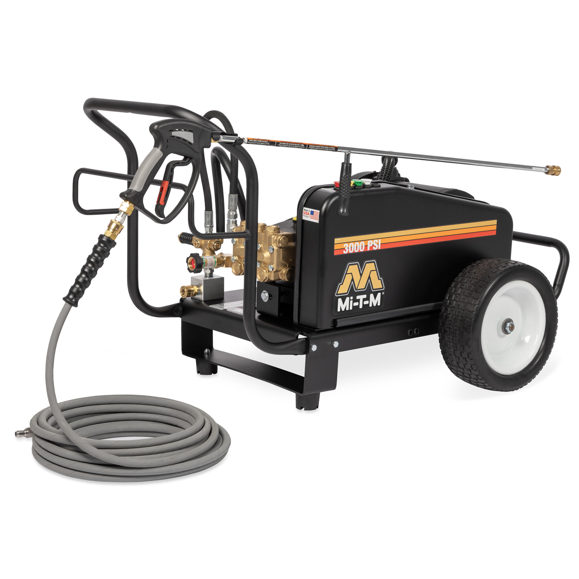 Mi-T-M CW Series Electric Belt Drive Cold Water Pressure Washer — 3000 PSI, 4 GPM, Model# CW-3004-4ME3